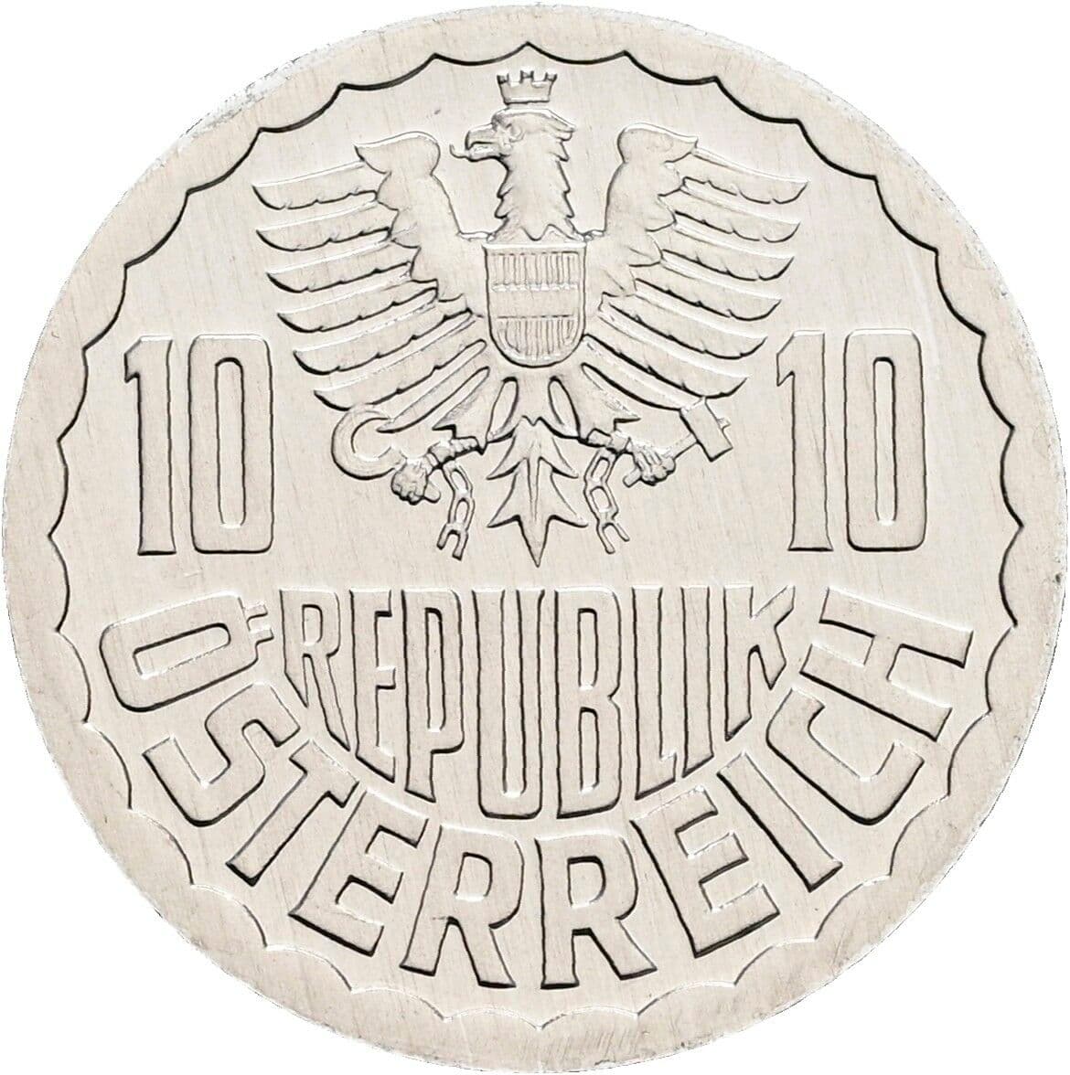 10 Groschen 1989 – Rückseite