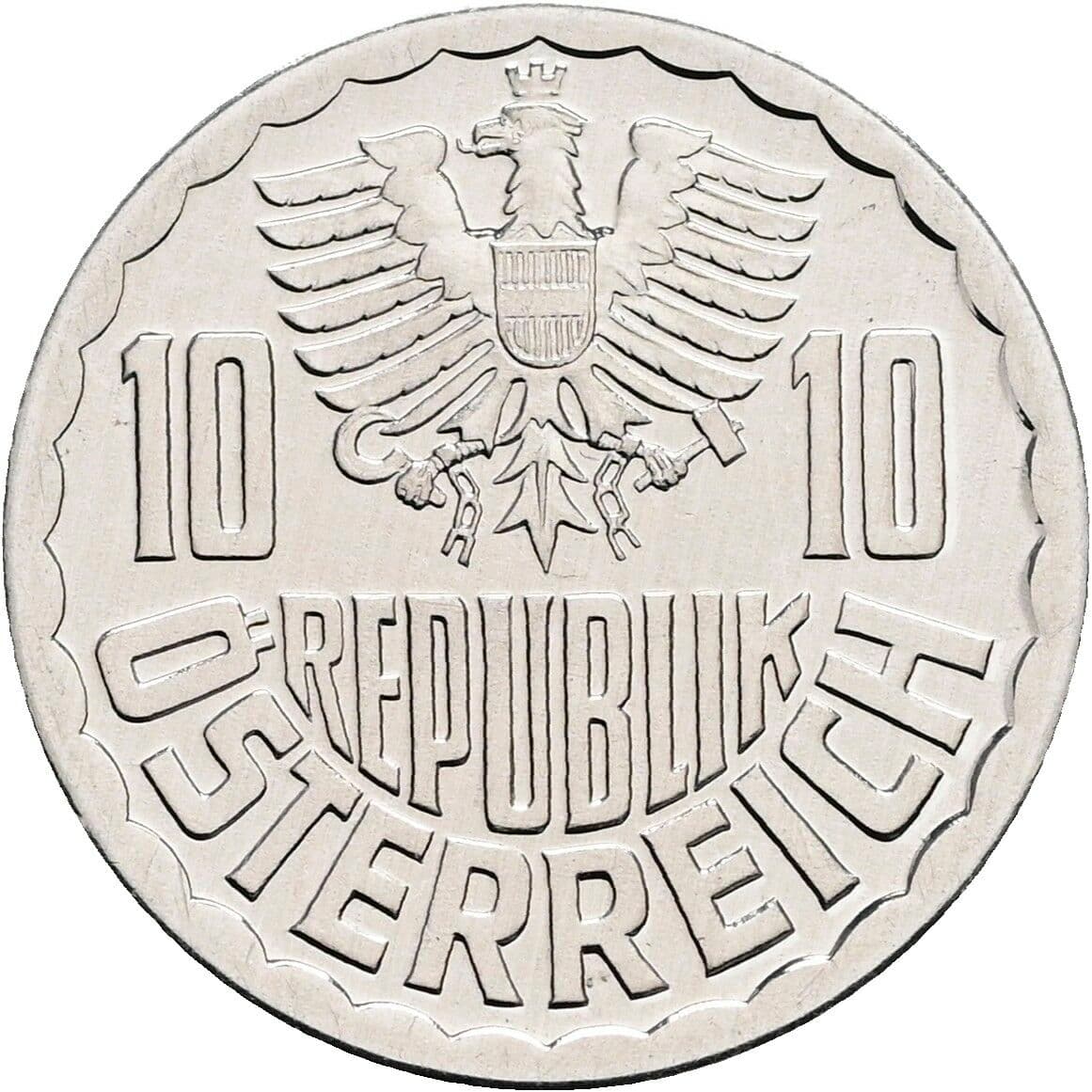 10 Groschen 1981 – Rückseite