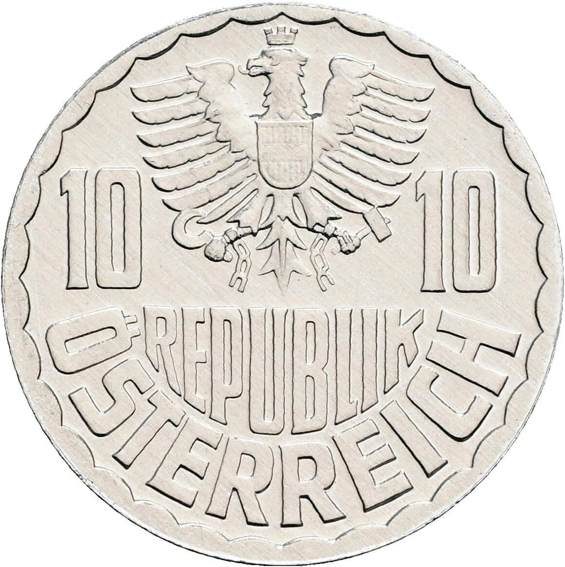 10 Groschen 1980 – Rückseite