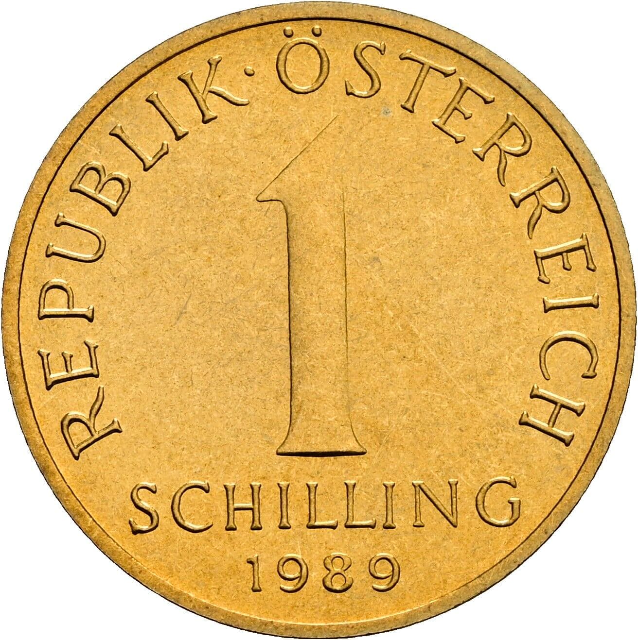 1 Schilling 1989 – Vorderseite