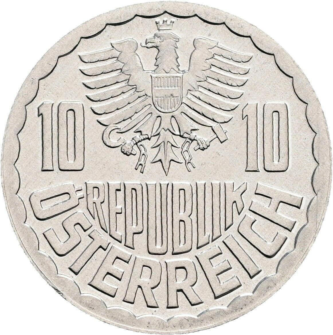 10 Groschen 1982 – Rückseite