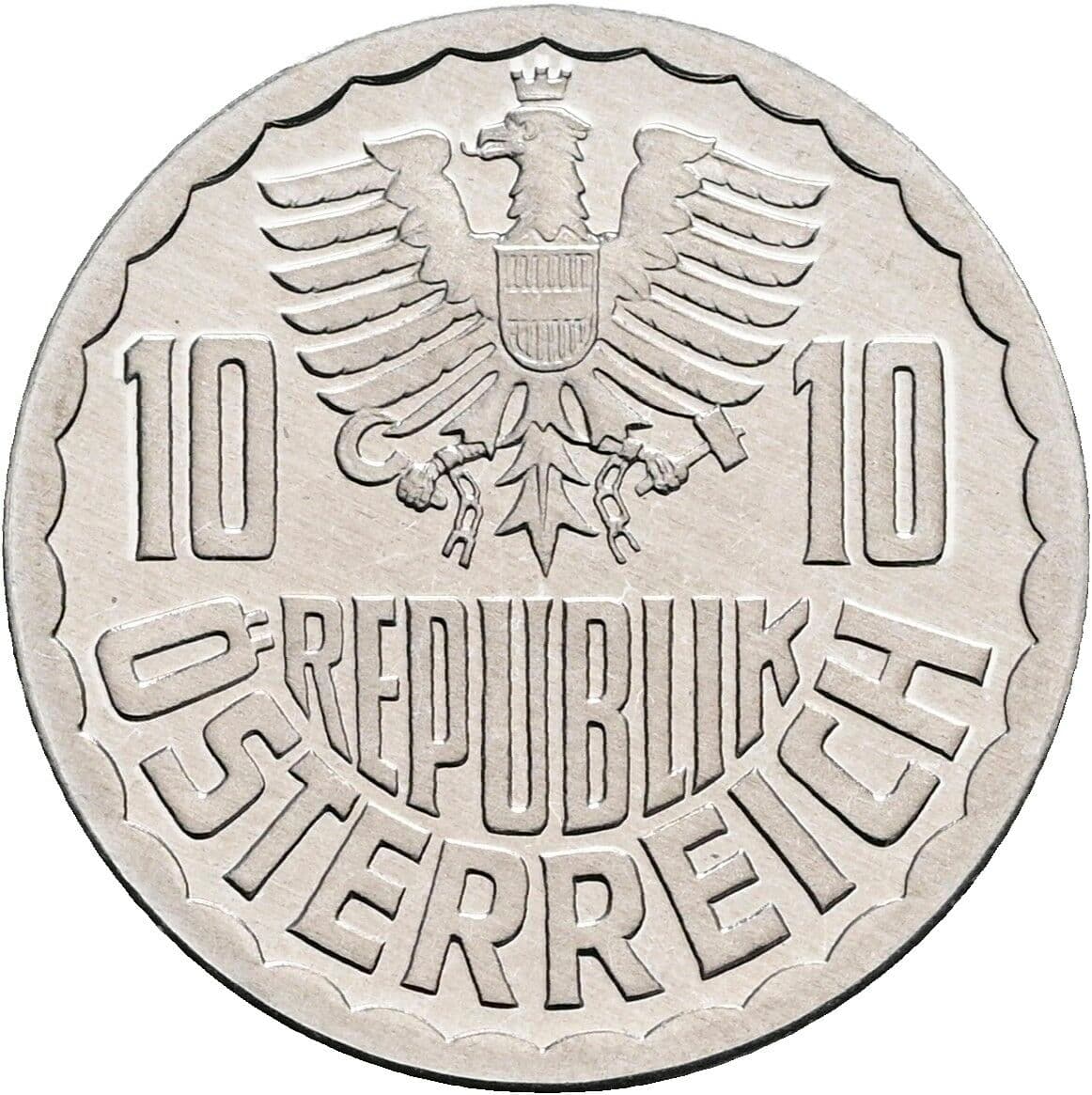 10 Groschen 1984 – Rückseite