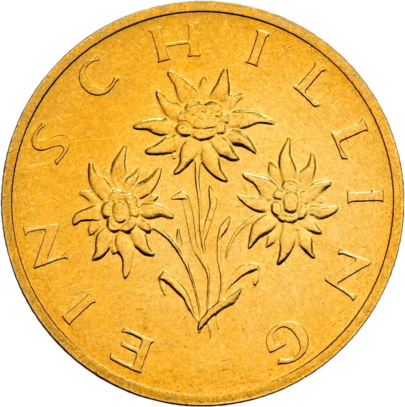 1 Schilling 1989 – Rückseite