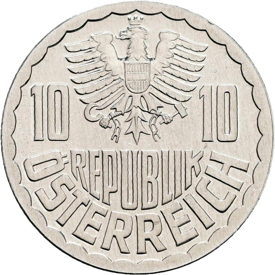 10 Groschen 1985 – Rückseite