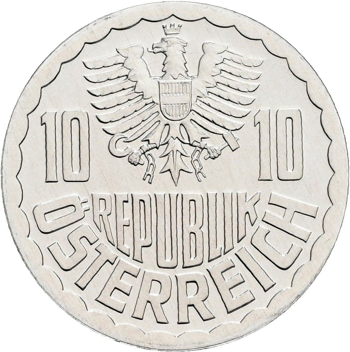 10 Groschen 1989 – Rückseite