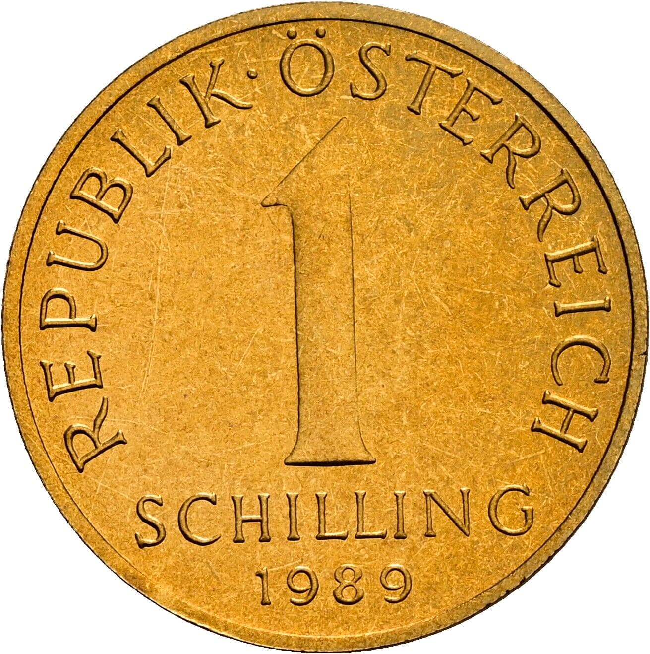 1 Schilling 1989 – Vorderseite