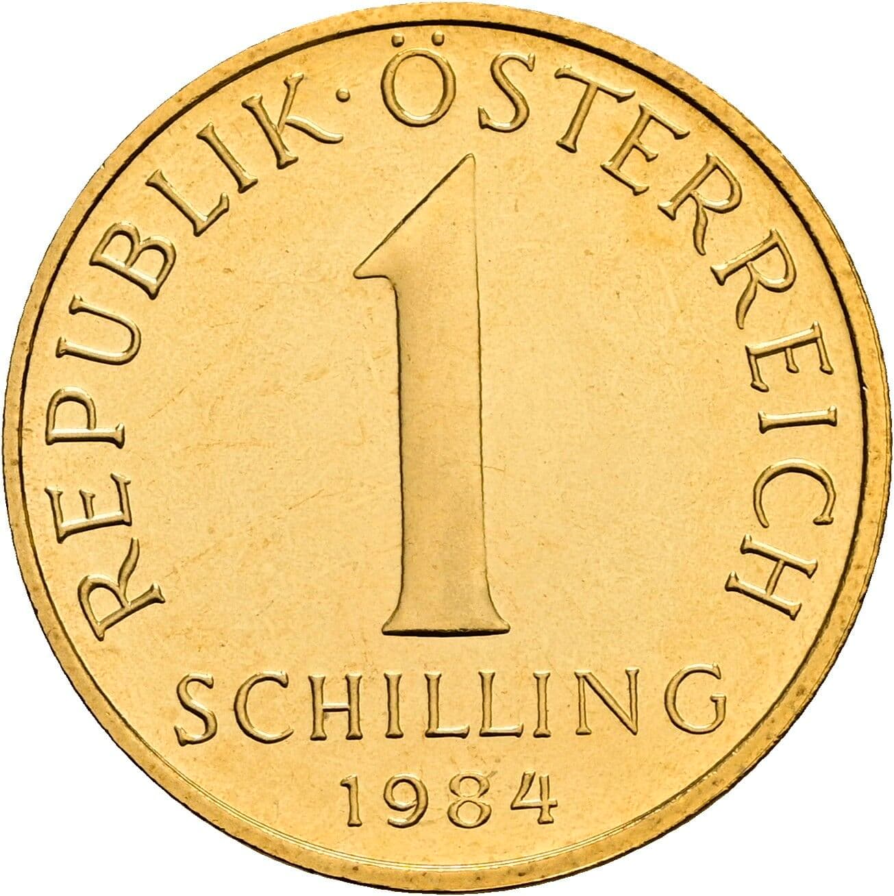 1 Schilling 1984 – Vorderseite