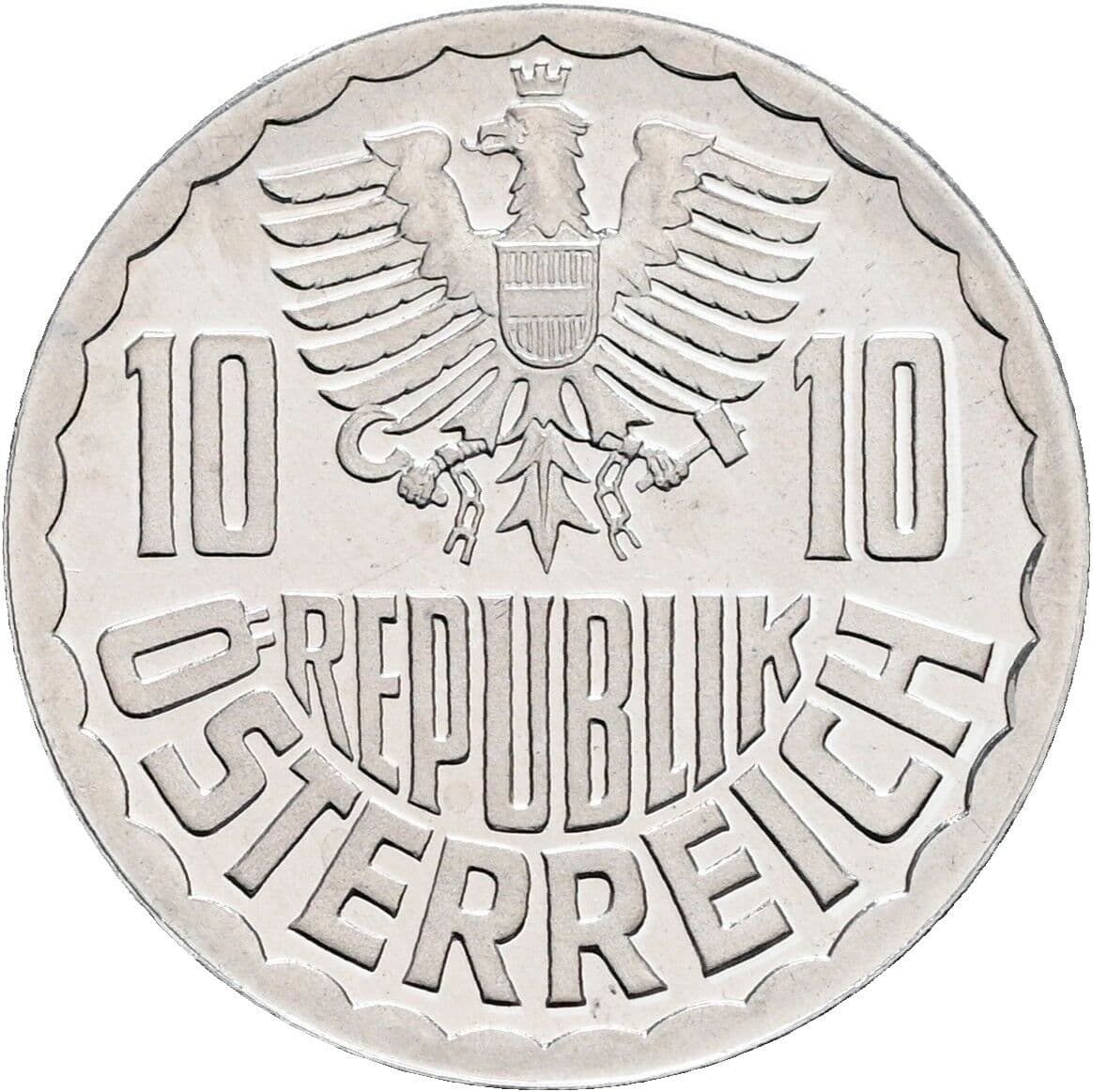 10 Groschen 1987 – Rückseite