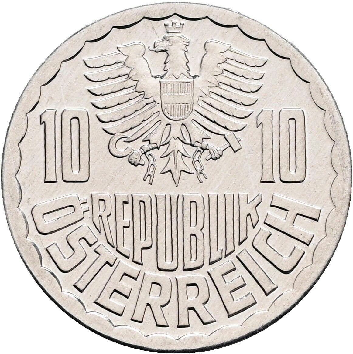 10 Groschen 1981 – Rückseite
