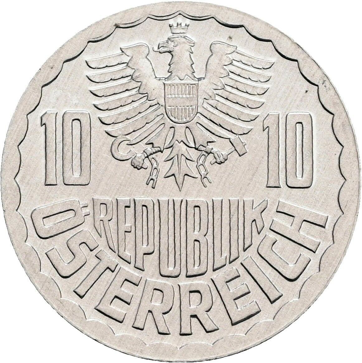 10 Groschen 1985 – Rückseite