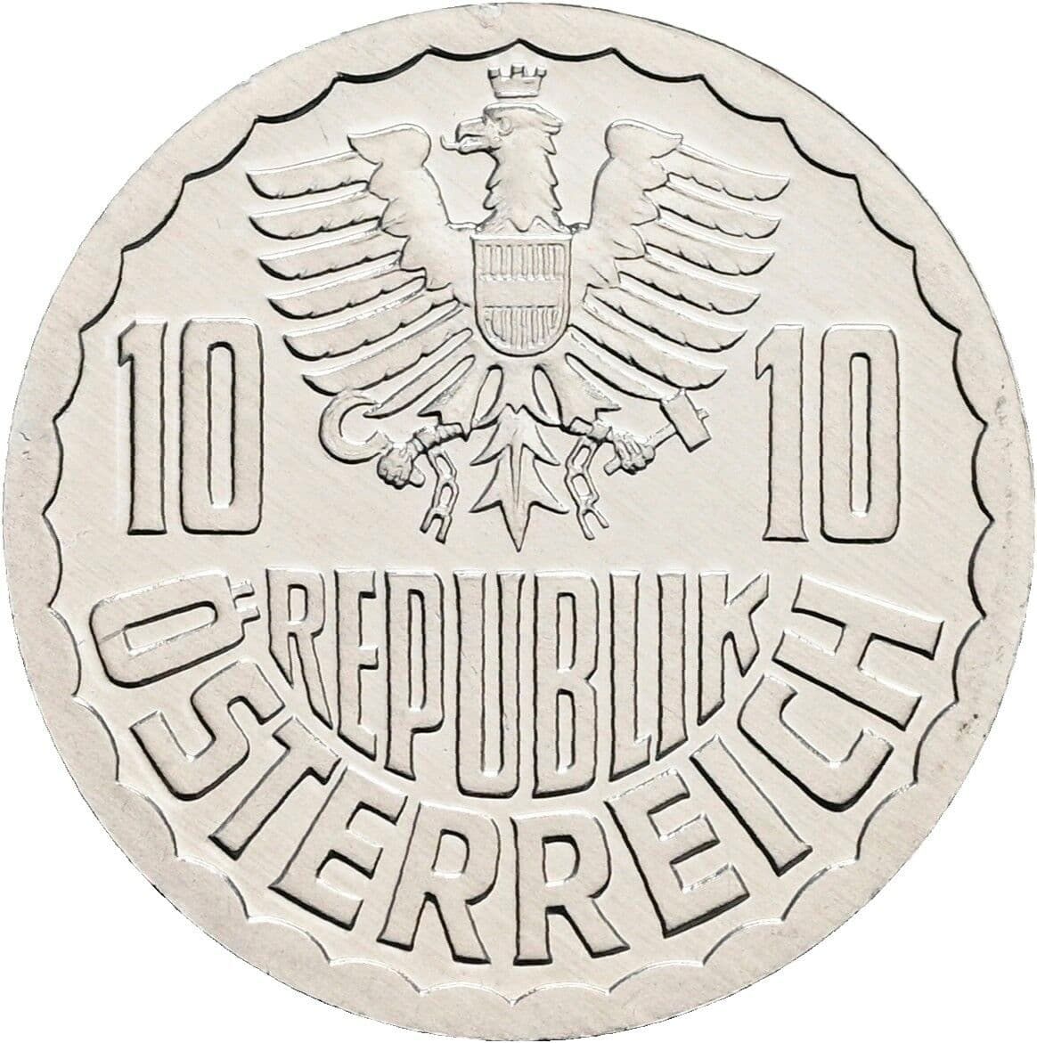 10 Groschen 1987 – Rückseite
