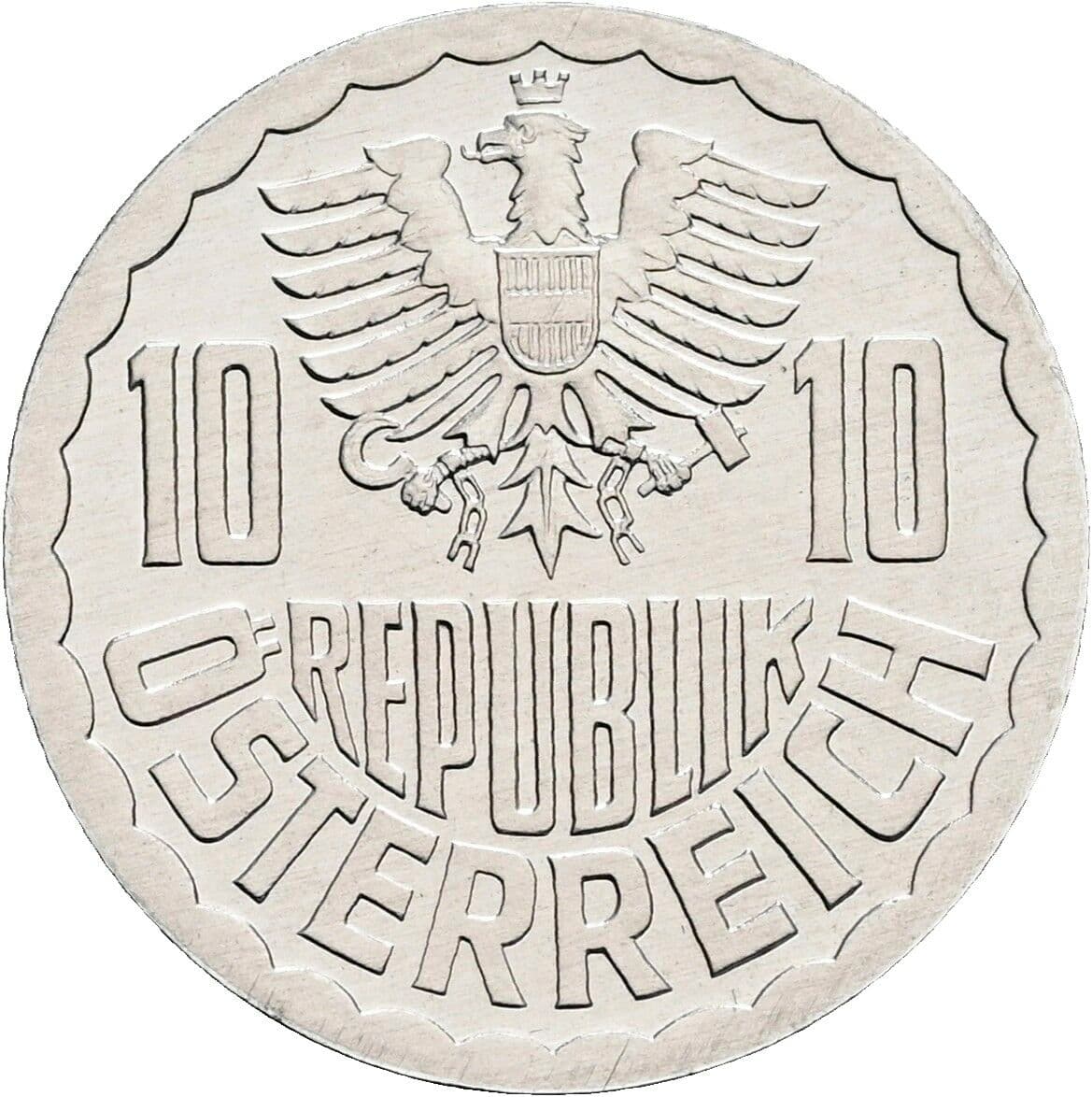 10 Groschen 1989 – Rückseite
