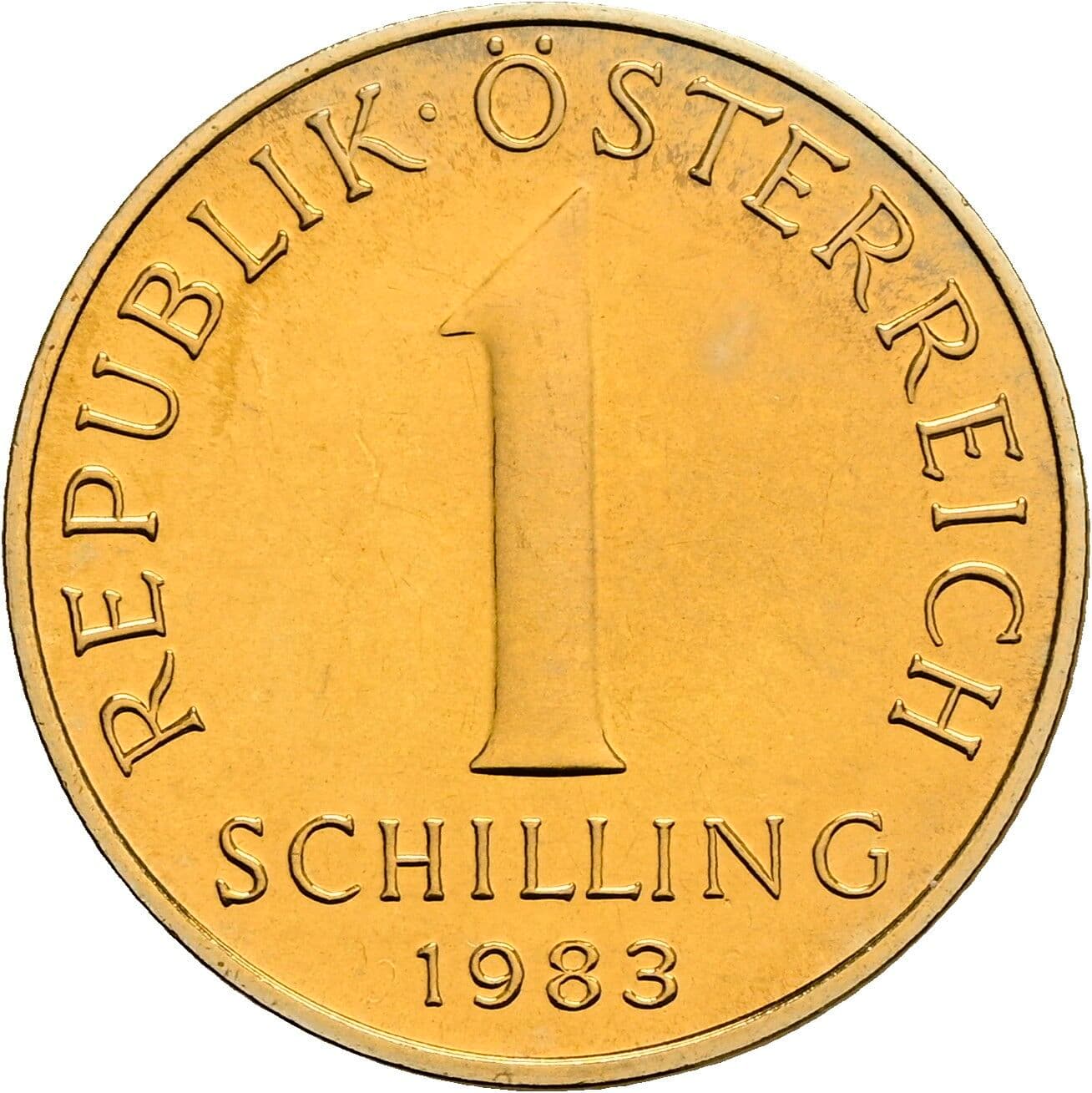 1 Schilling 1983 – Vorderseite