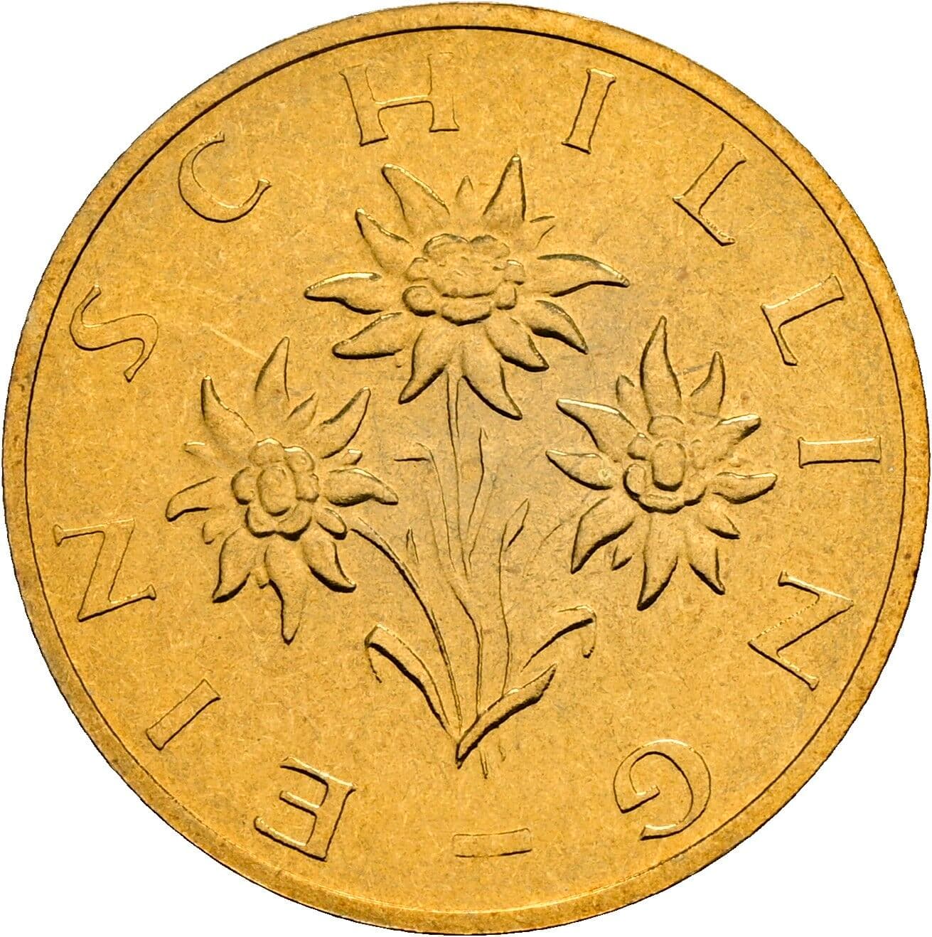 1 Schilling 1989 – Rückseite