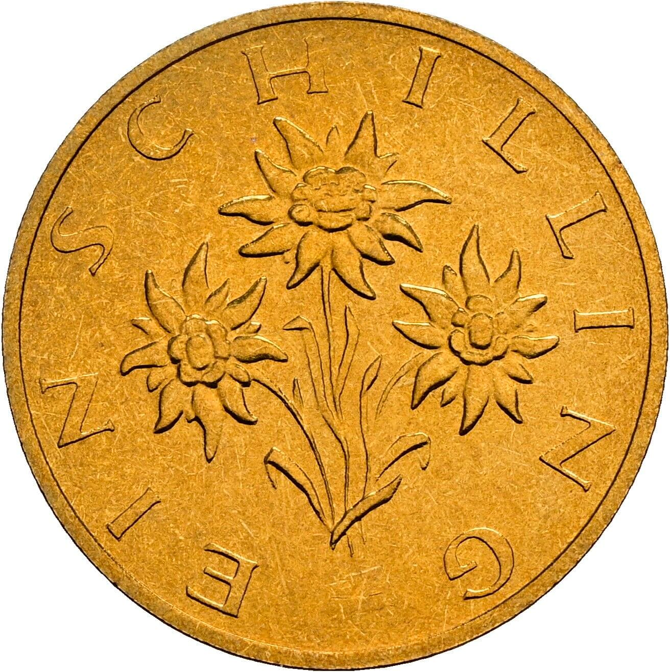 1 Schilling 1989 – Rückseite