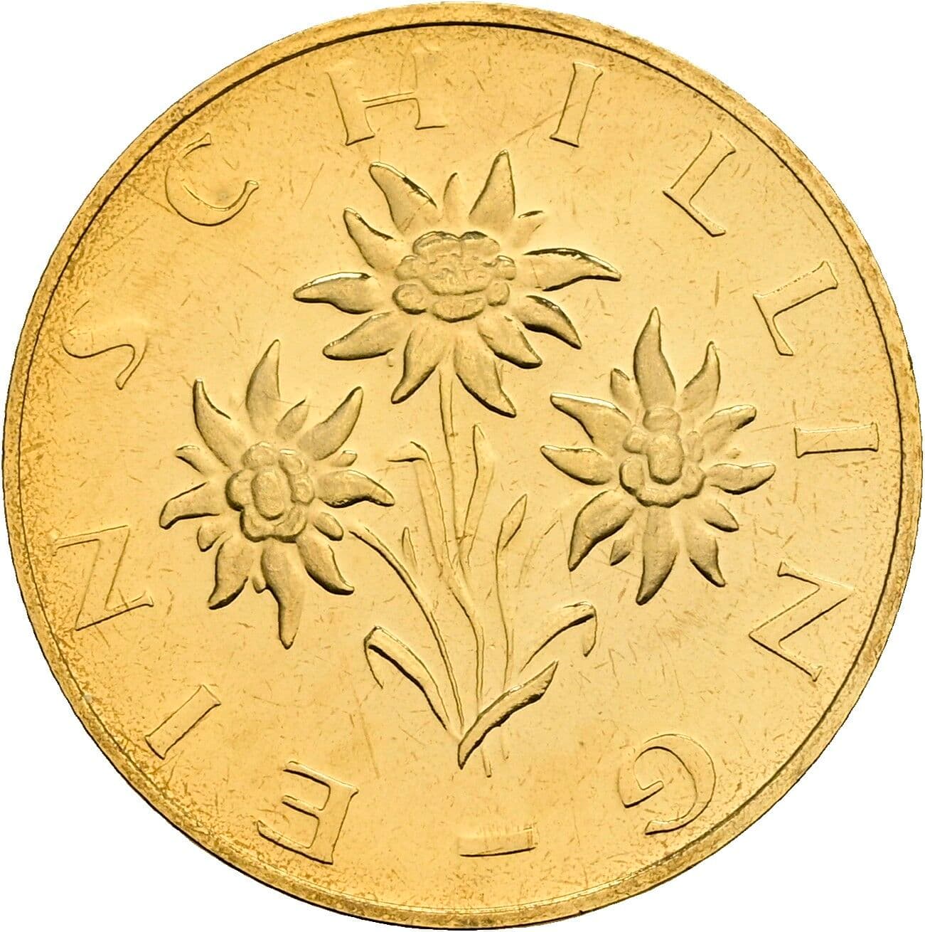 1 Schilling 1980 – Rückseite
