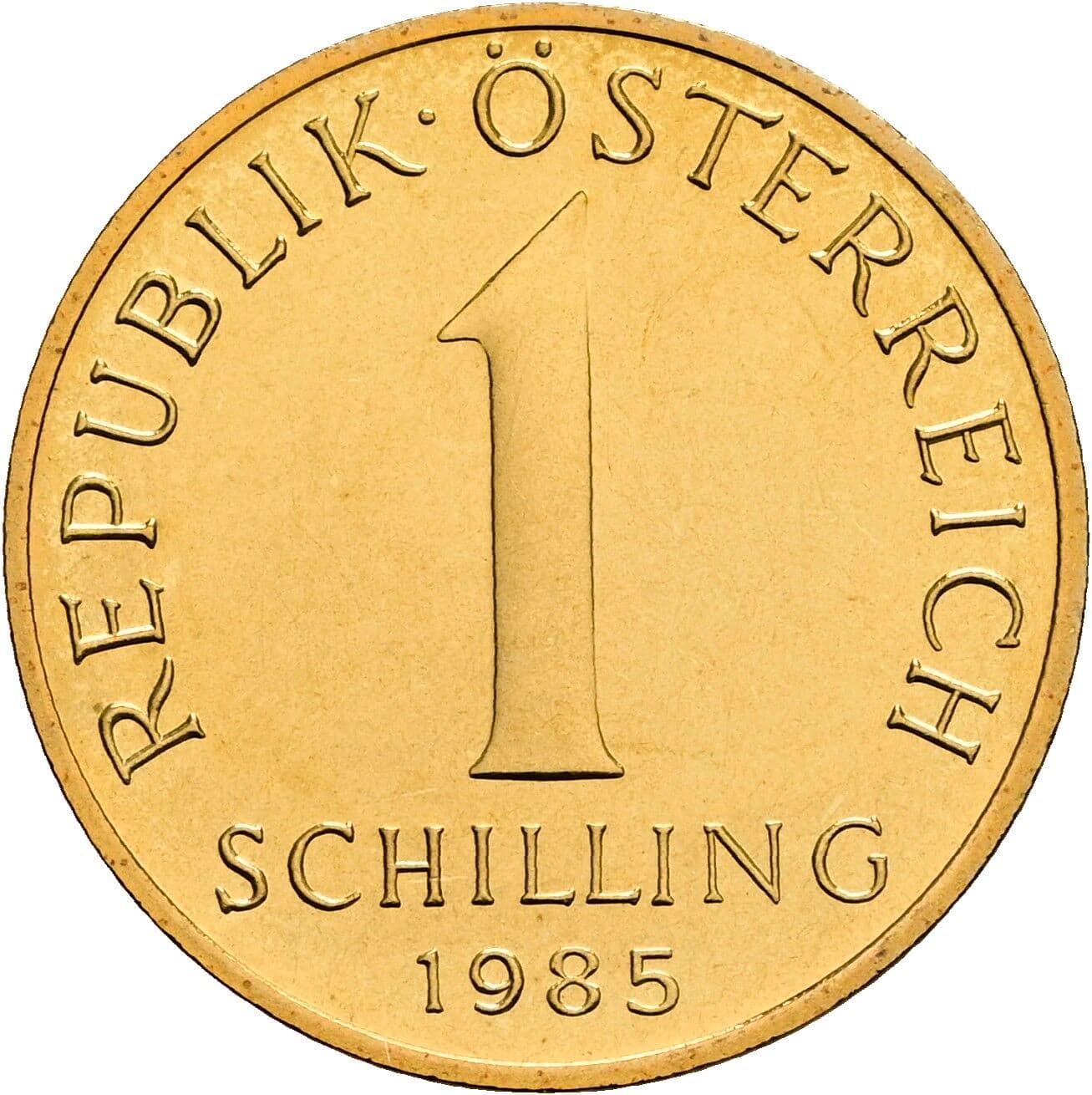 1 Schilling 1985 – Vorderseite