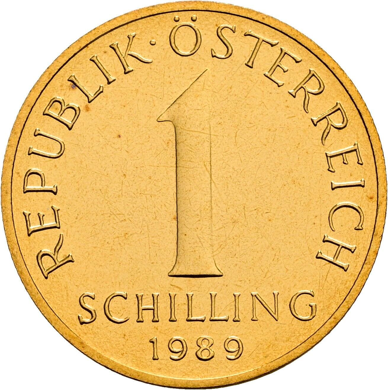 1 Schilling 1989 – Vorderseite