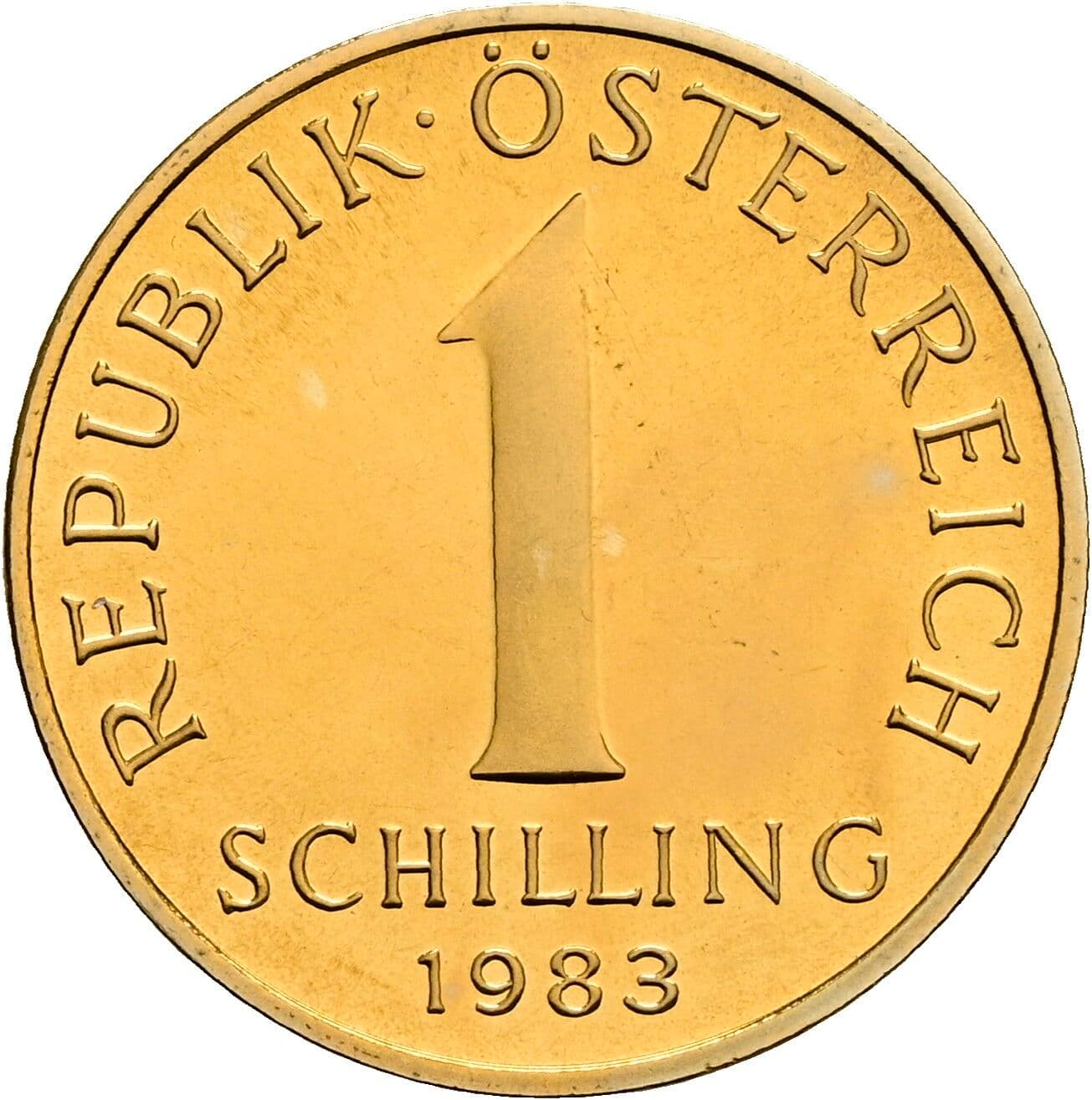 1 Schilling 1983 – Vorderseite