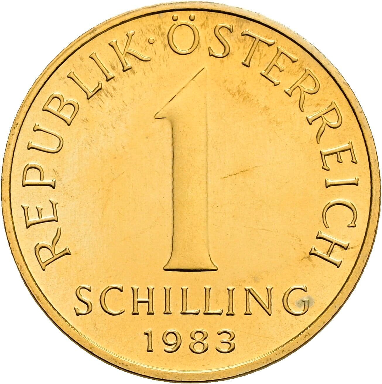 1 Schilling 1983 – Vorderseite