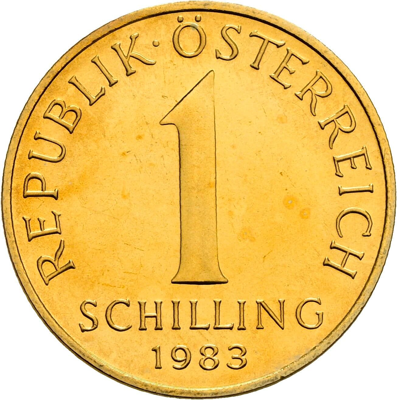 1 Schilling 1983 – Vorderseite