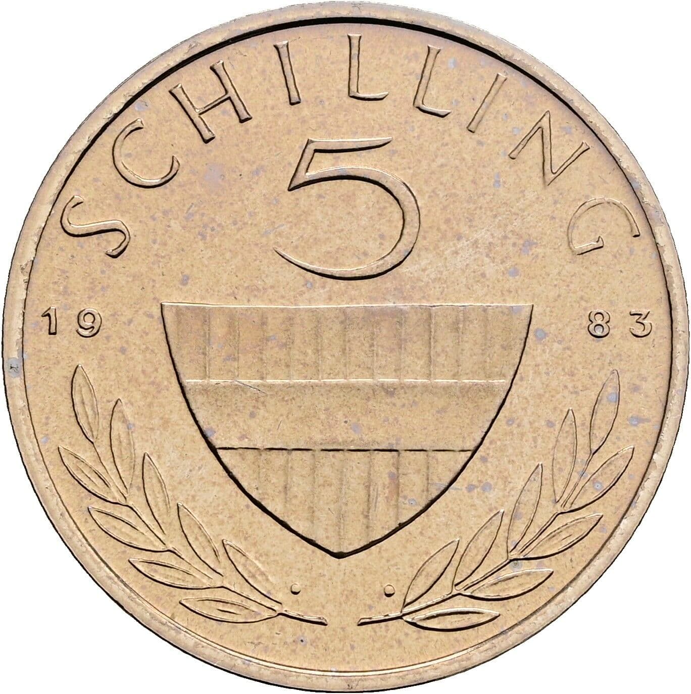 5 Schilling 1983 – Vorderseite
