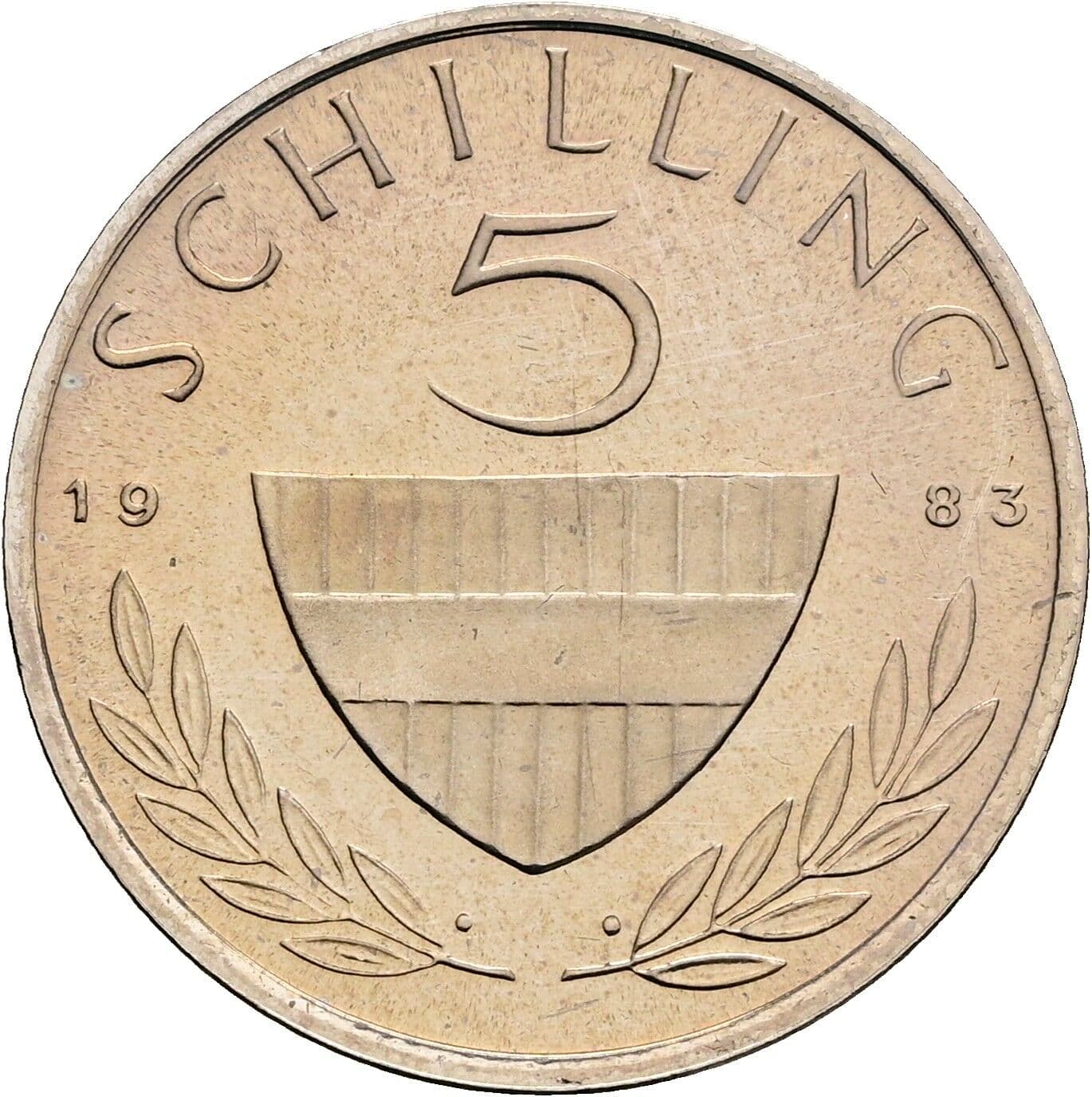 5 Schilling 1983 – Vorderseite