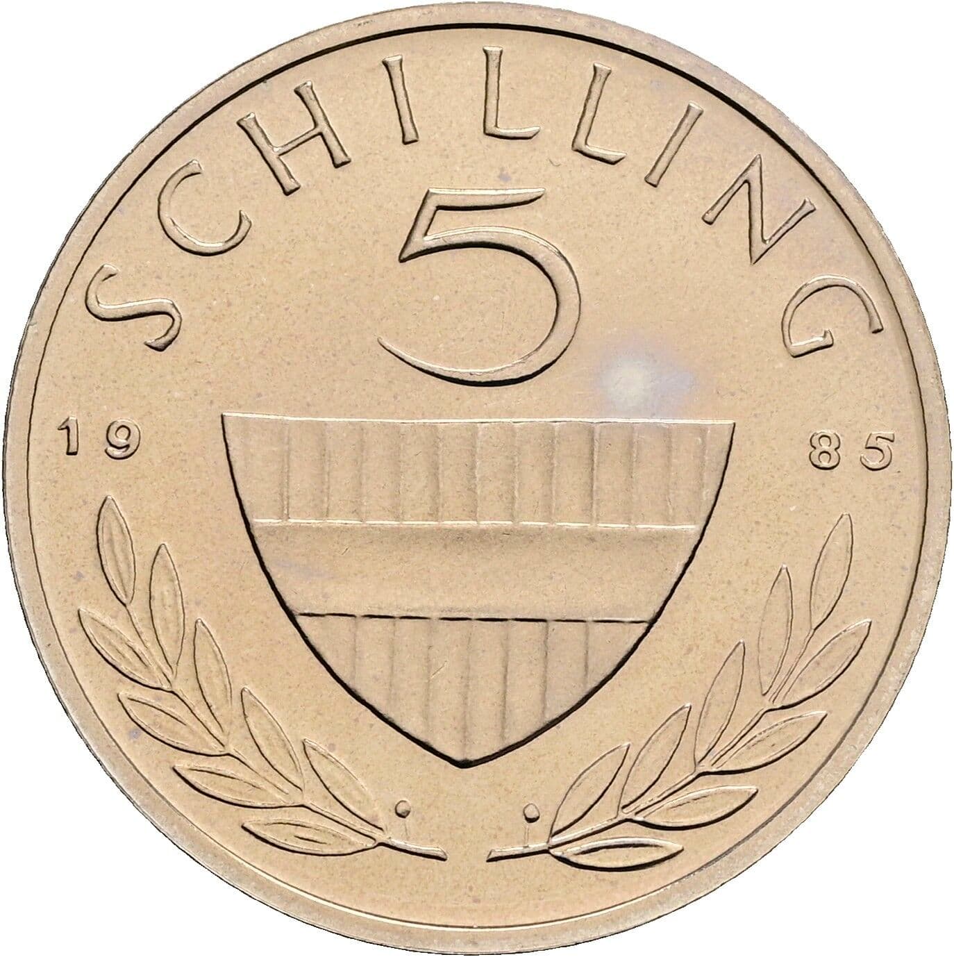 5 Schilling 1985 – Vorderseite