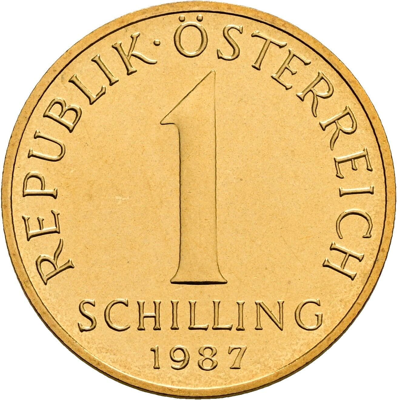1 Schilling 1987 – Vorderseite