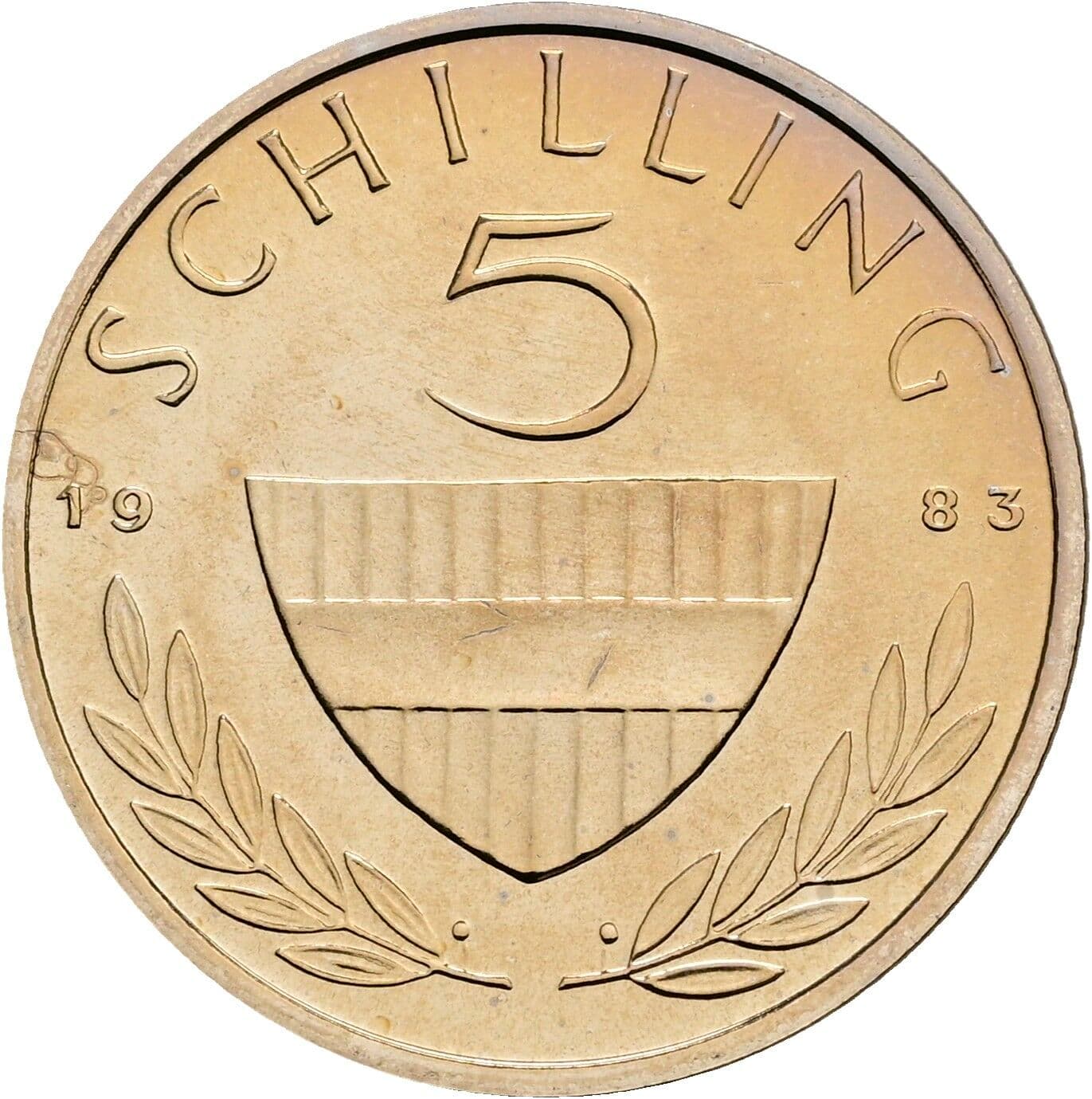 5 Schilling 1983 – Vorderseite
