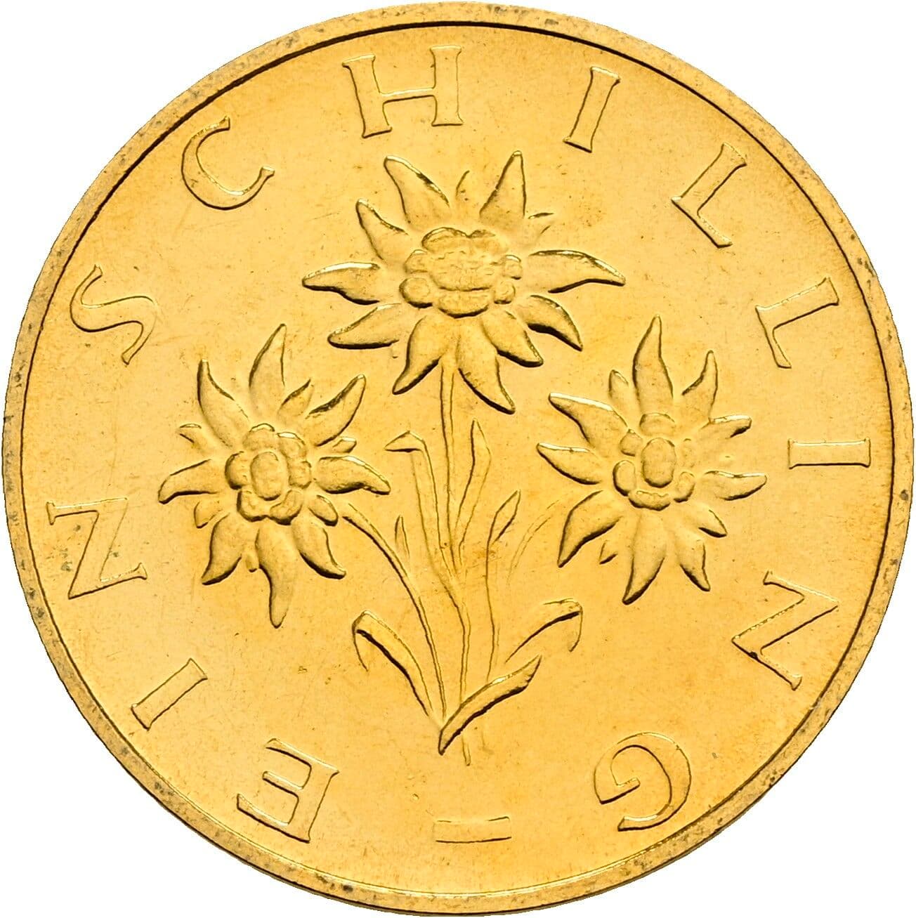 1 Schilling 1982 – Rückseite
