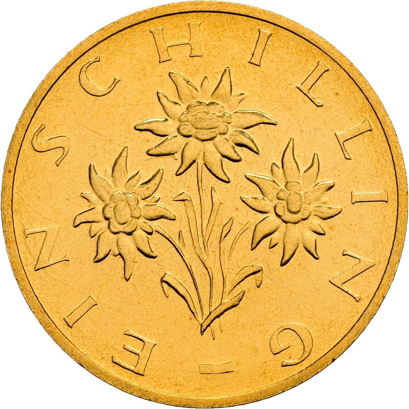 1 Schilling 1989 – Rückseite