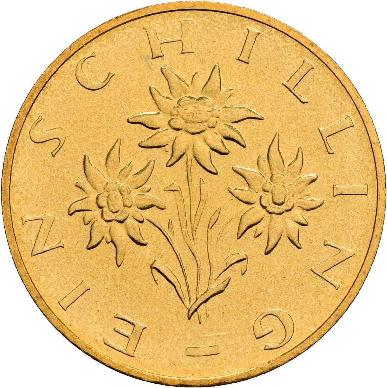 1 Schilling 1987 – Rückseite