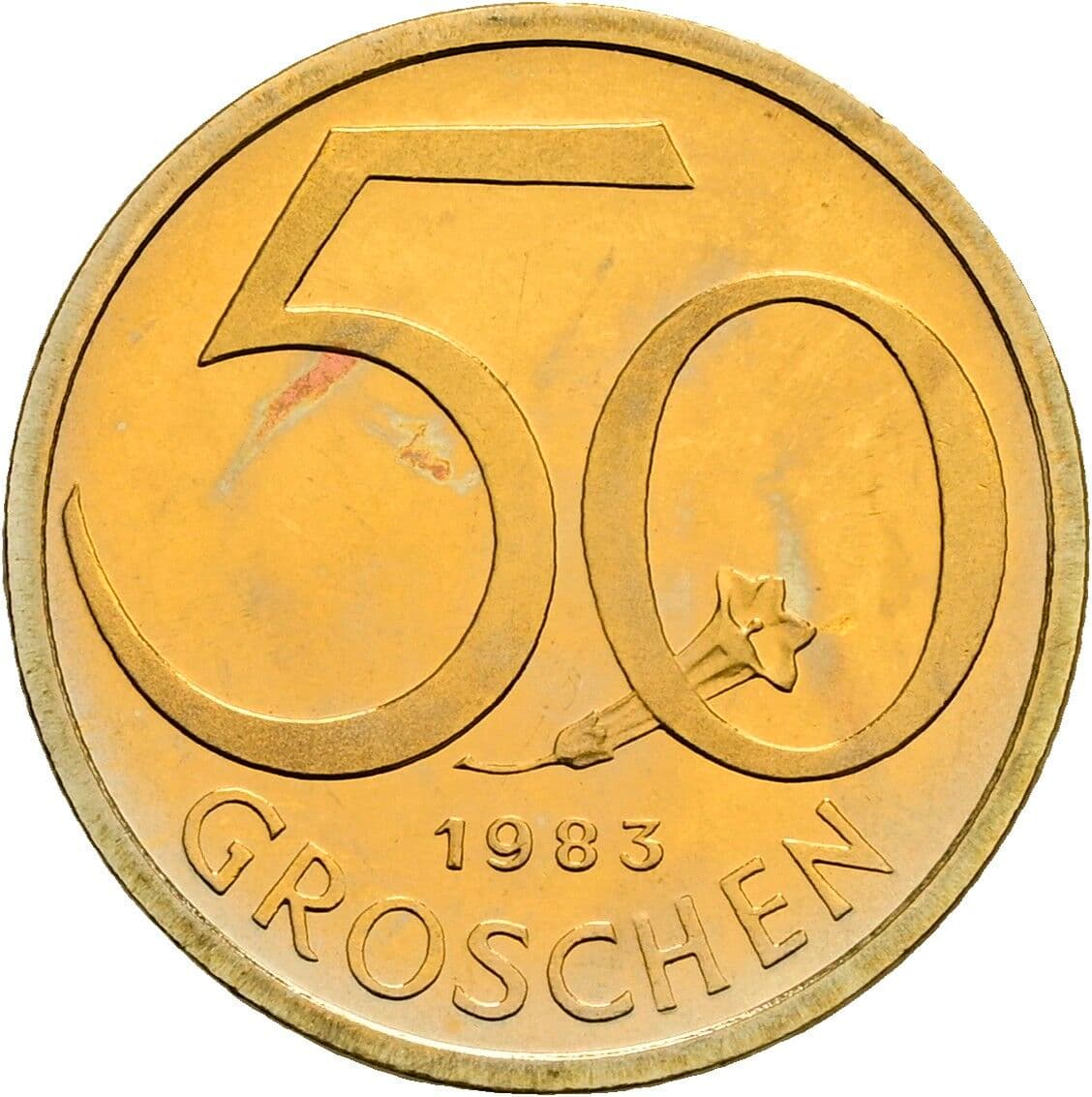 50 Groschen 1983 – Vorderseite