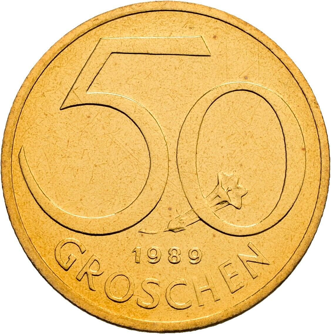 50 Groschen 1989 – Vorderseite