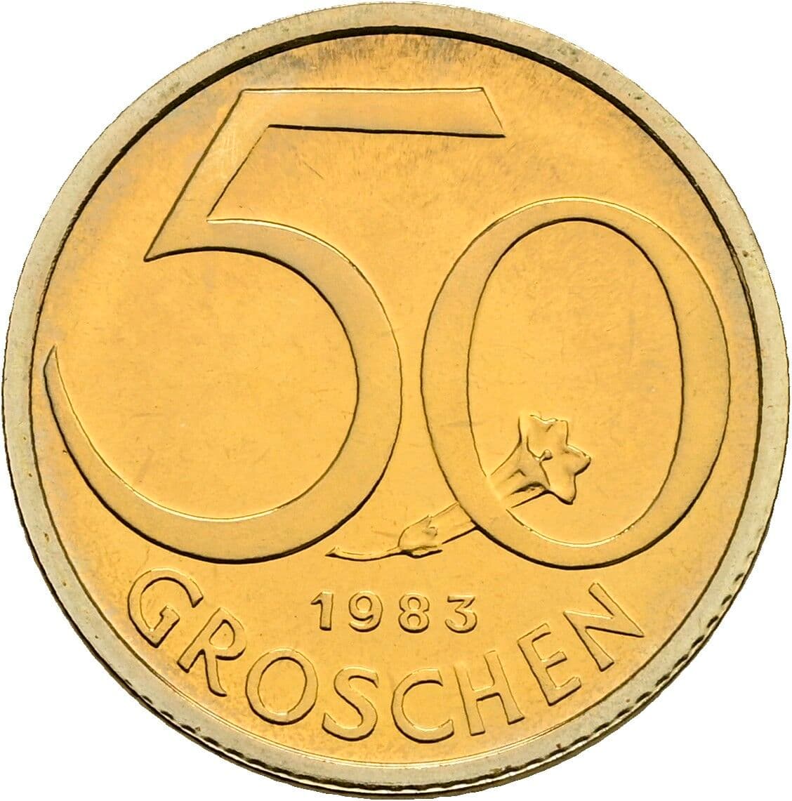 50 Groschen 1983 – Vorderseite