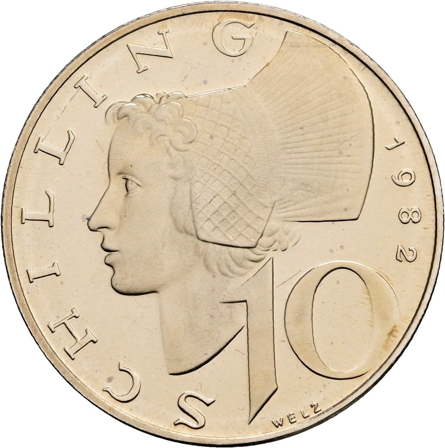 10 Schilling 1982 – Vorderseite