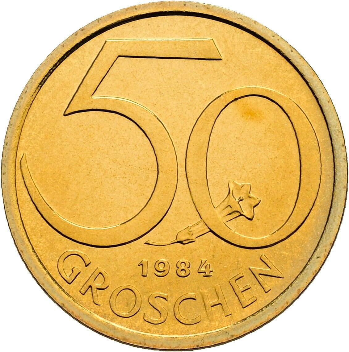 50 Groschen 1984 – Vorderseite