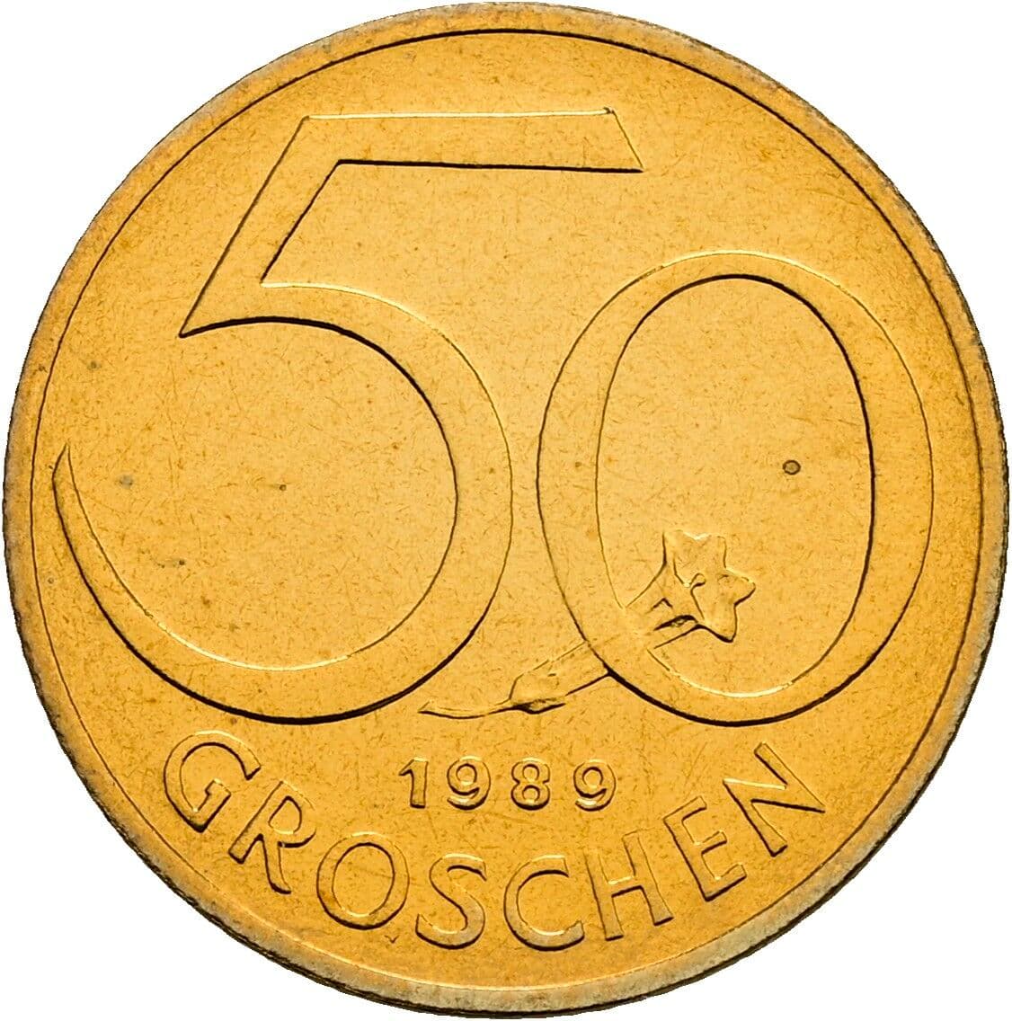 50 Groschen 1989 – Vorderseite
