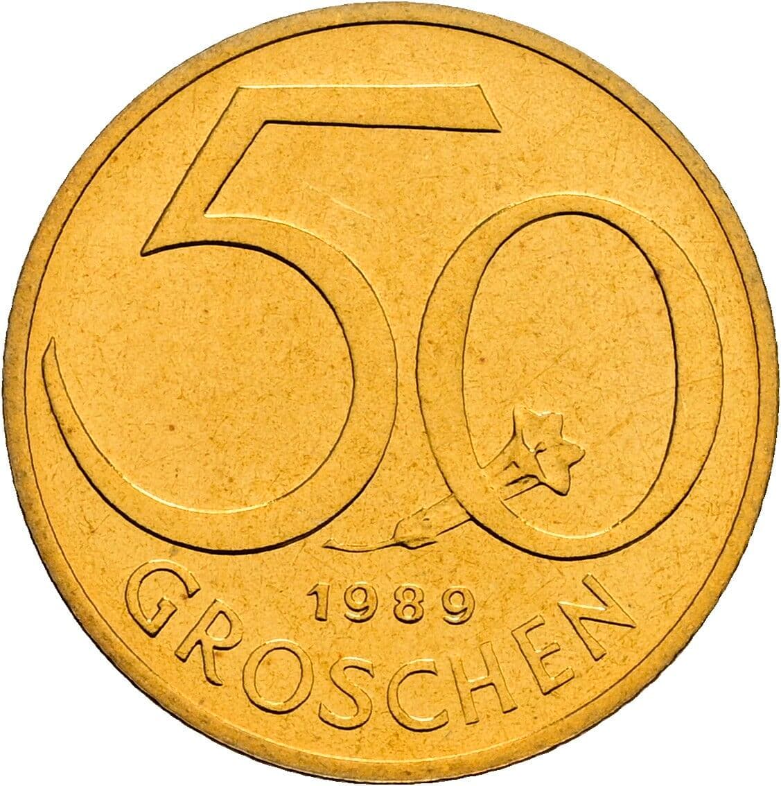 50 Groschen 1989 – Vorderseite