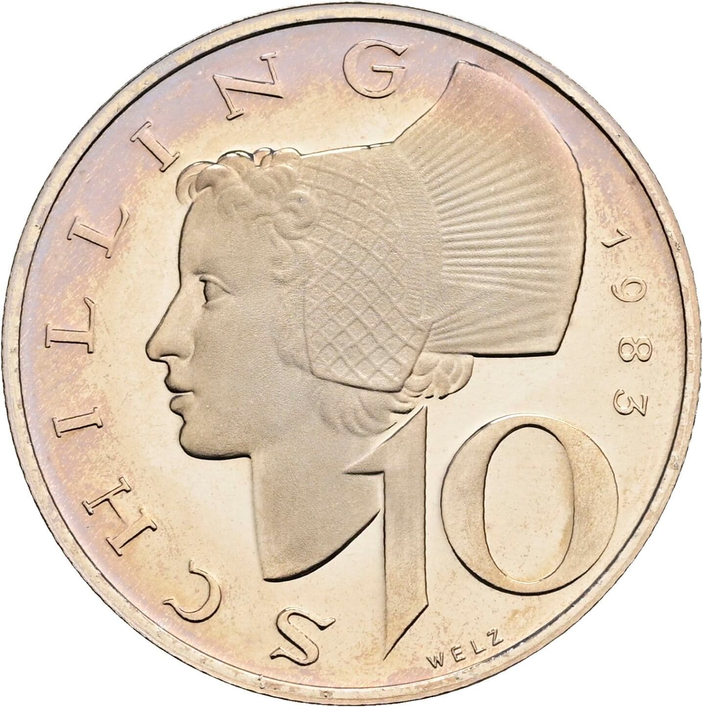 10 Schilling 1983 – Vorderseite