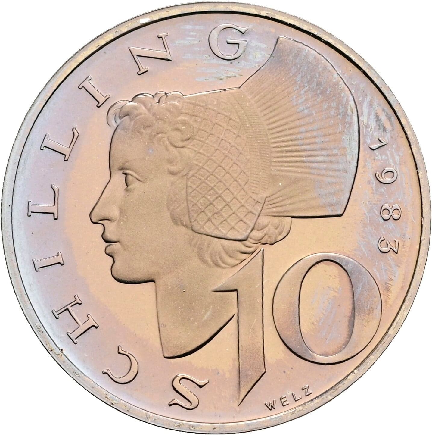 10 Schilling 1983 – Vorderseite