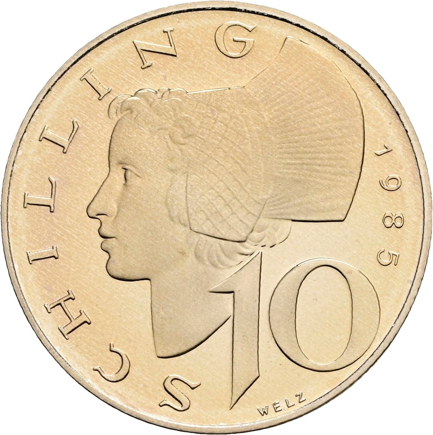 10 Schilling 1985 – Vorderseite