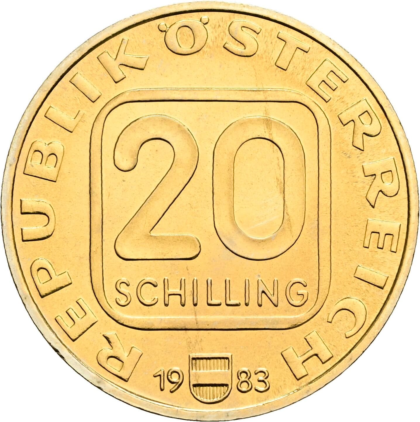 20 Schilling 1983 – Vorderseite