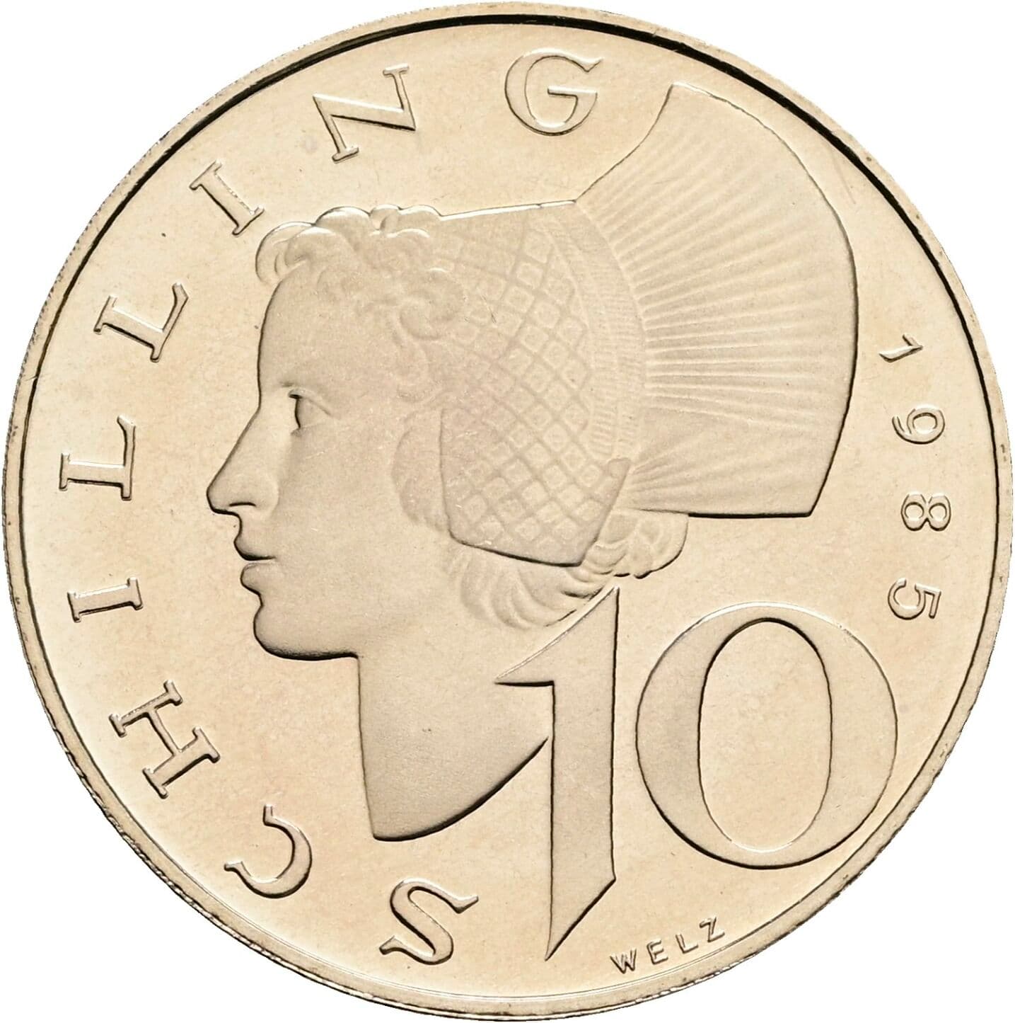 10 Schilling 1985 – Vorderseite