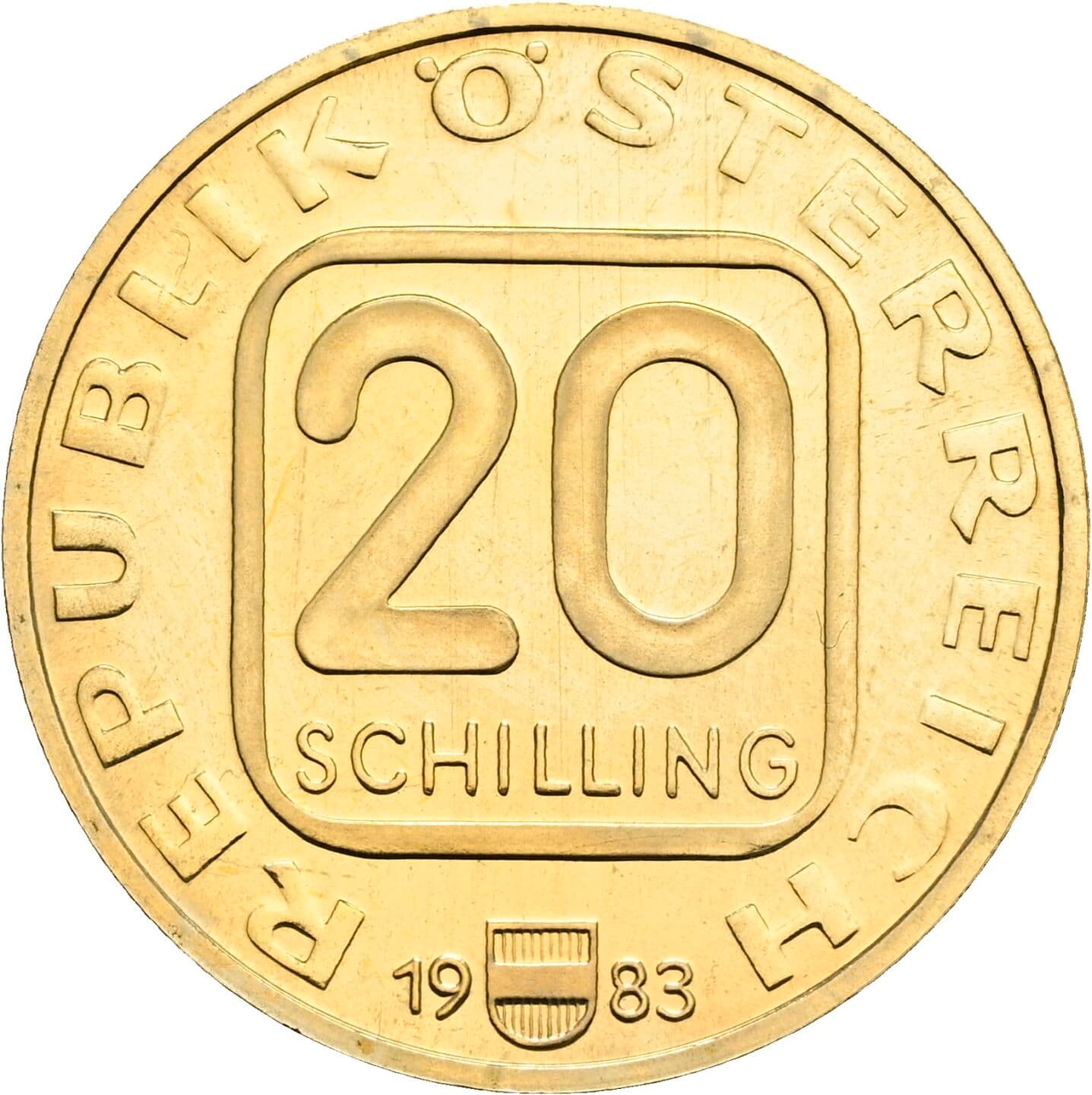 20 Schilling 1983 – Vorderseite