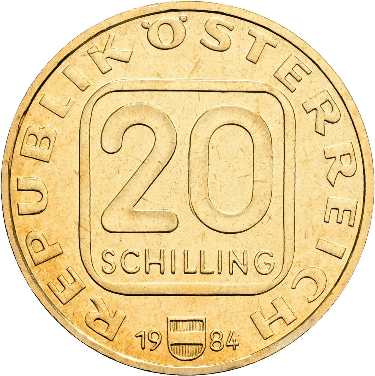 20 Schilling 1984 – Vorderseite