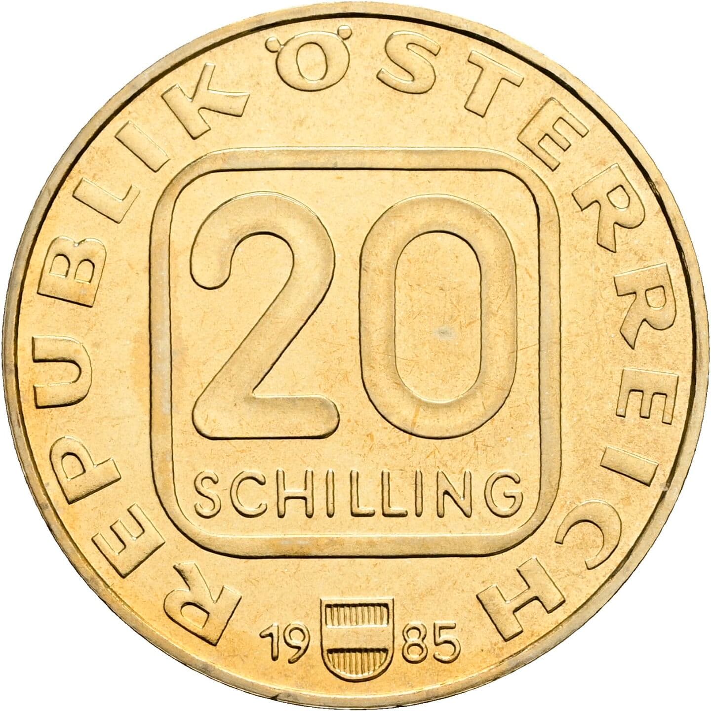 20 Schilling 1985 – Vorderseite
