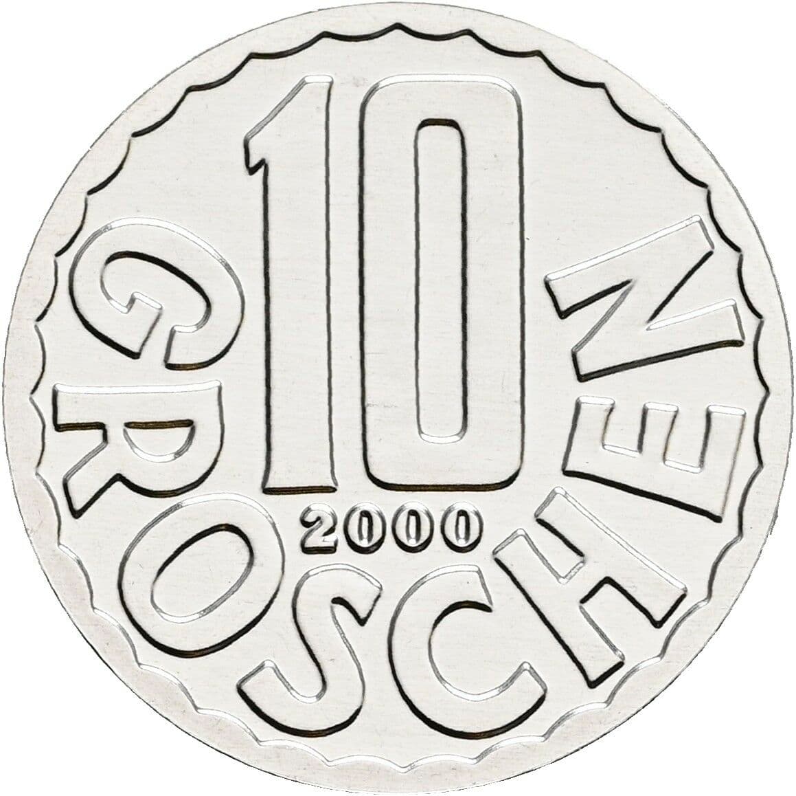 10 Groschen 2000 – Vorderseite