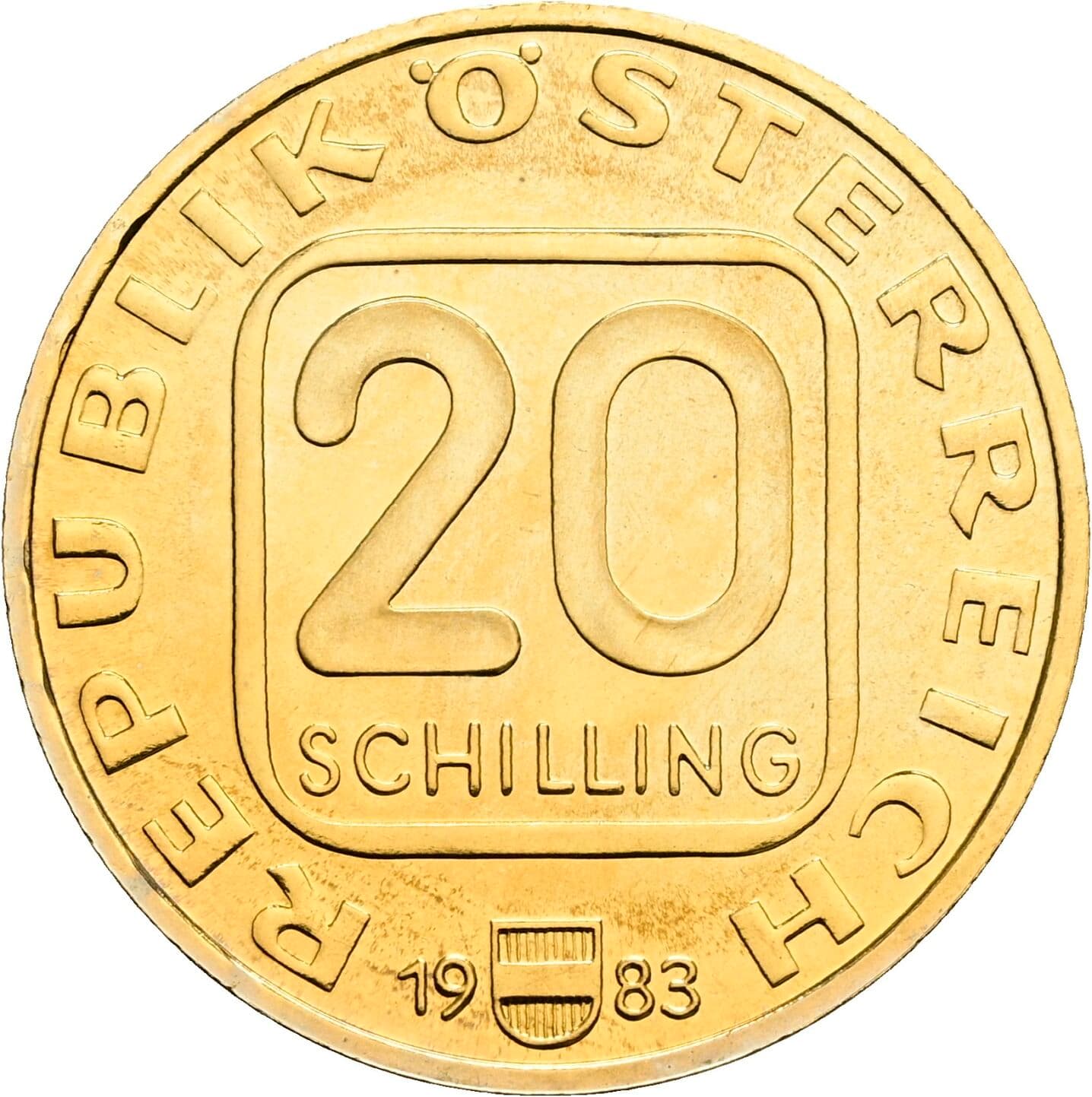 20 Schilling 1983 – Rückseite